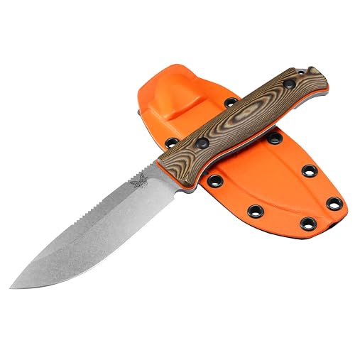 Benchmade - Saddle Mountain 15002 Jagdmesser mit orangefarbenem G10-Griff (15002-1) von Benchmade