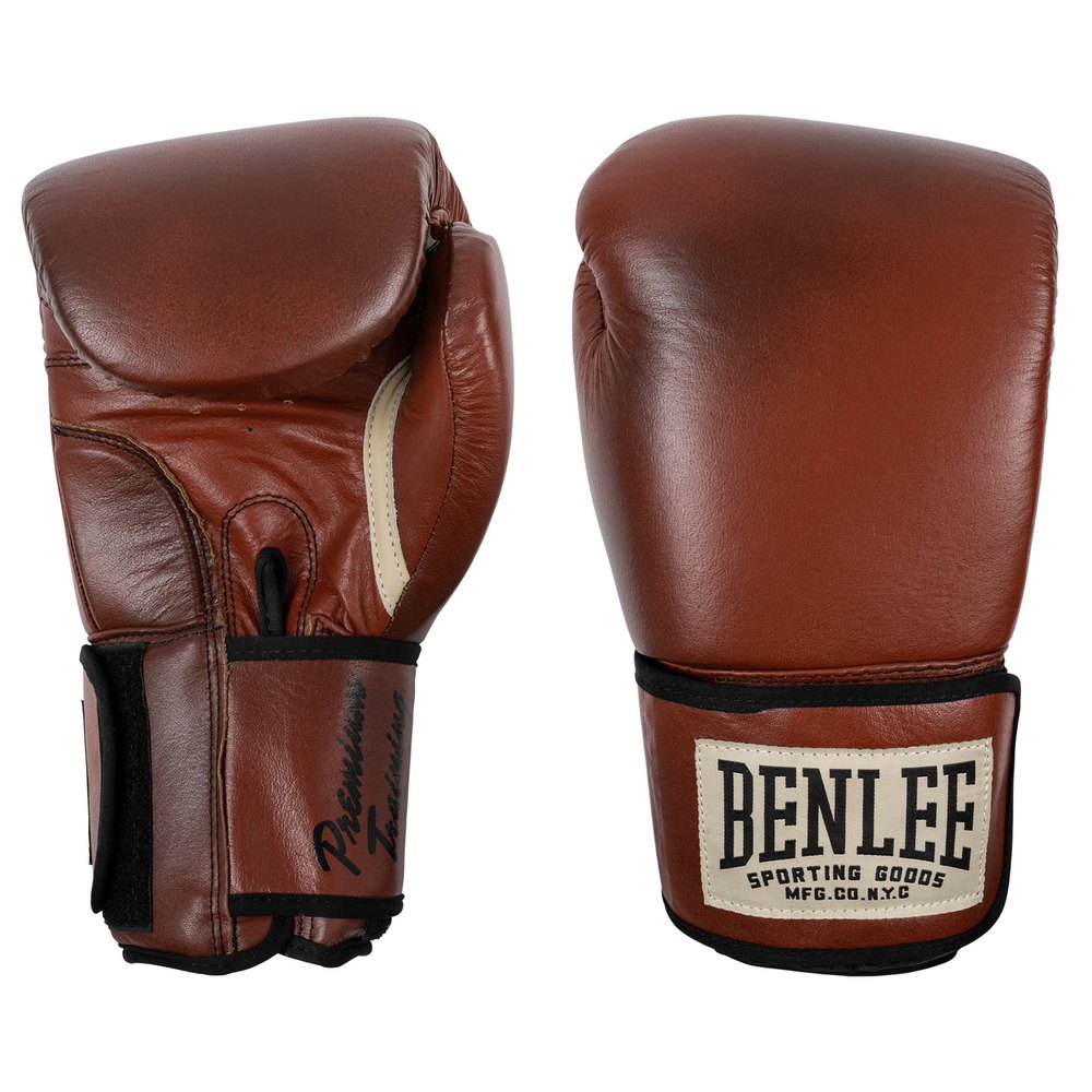 Benlee Premium Training Leather Boxing Gloves Braun 18 oz von Benlee