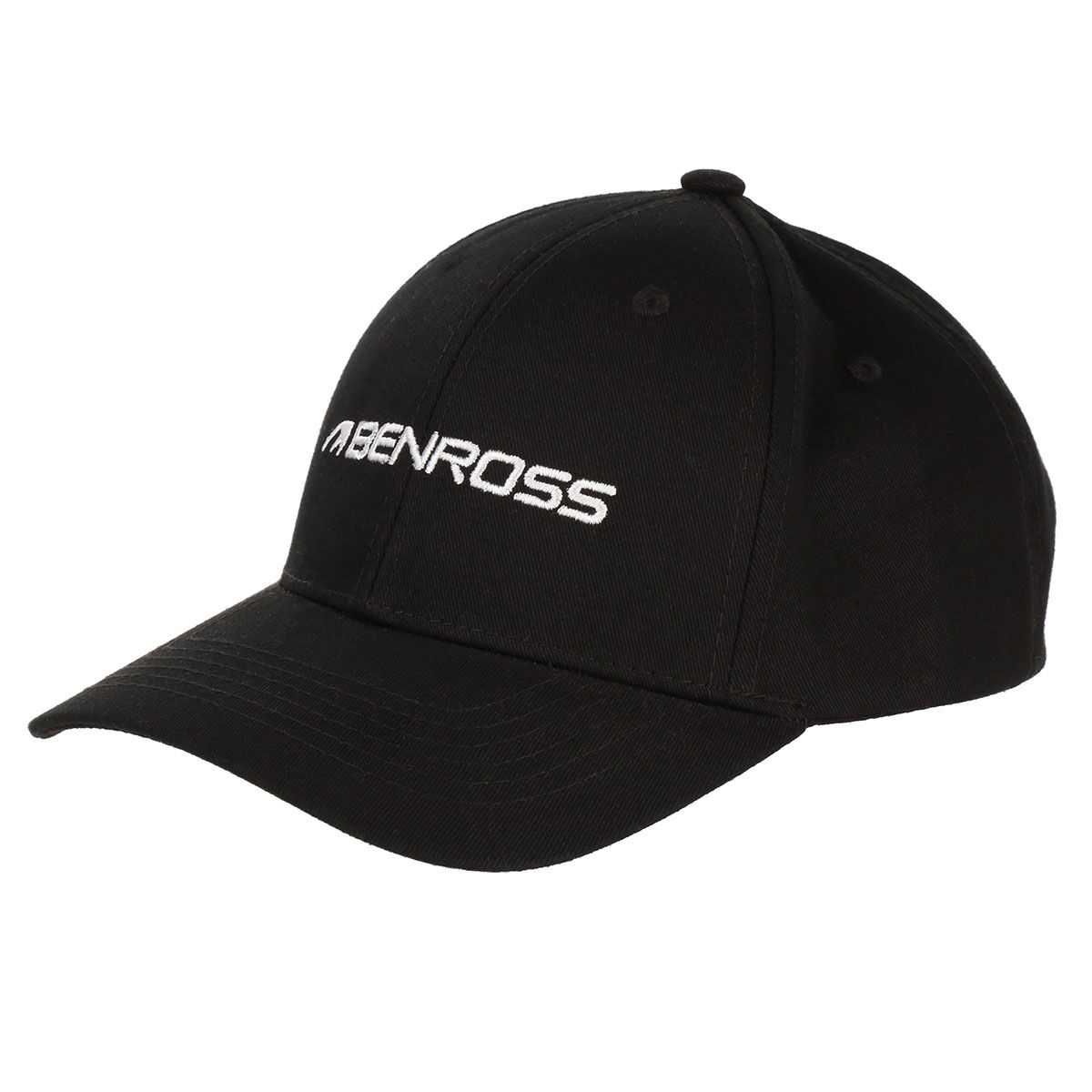 Benross Black and White Embroidered Men's Core Logo Golf Cap | American Golf, One Size von Benross