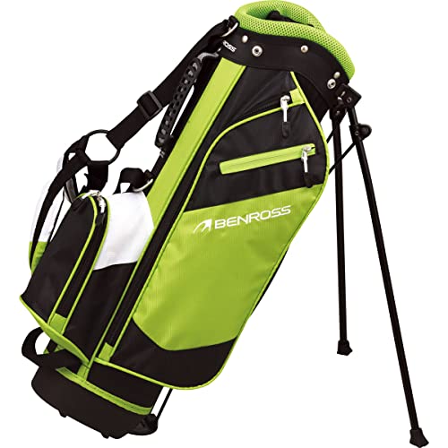 Benross Golftasche mit 4 Taschen, 124,5–139,7 cm, leicht, wasserdicht, Grün von Benross