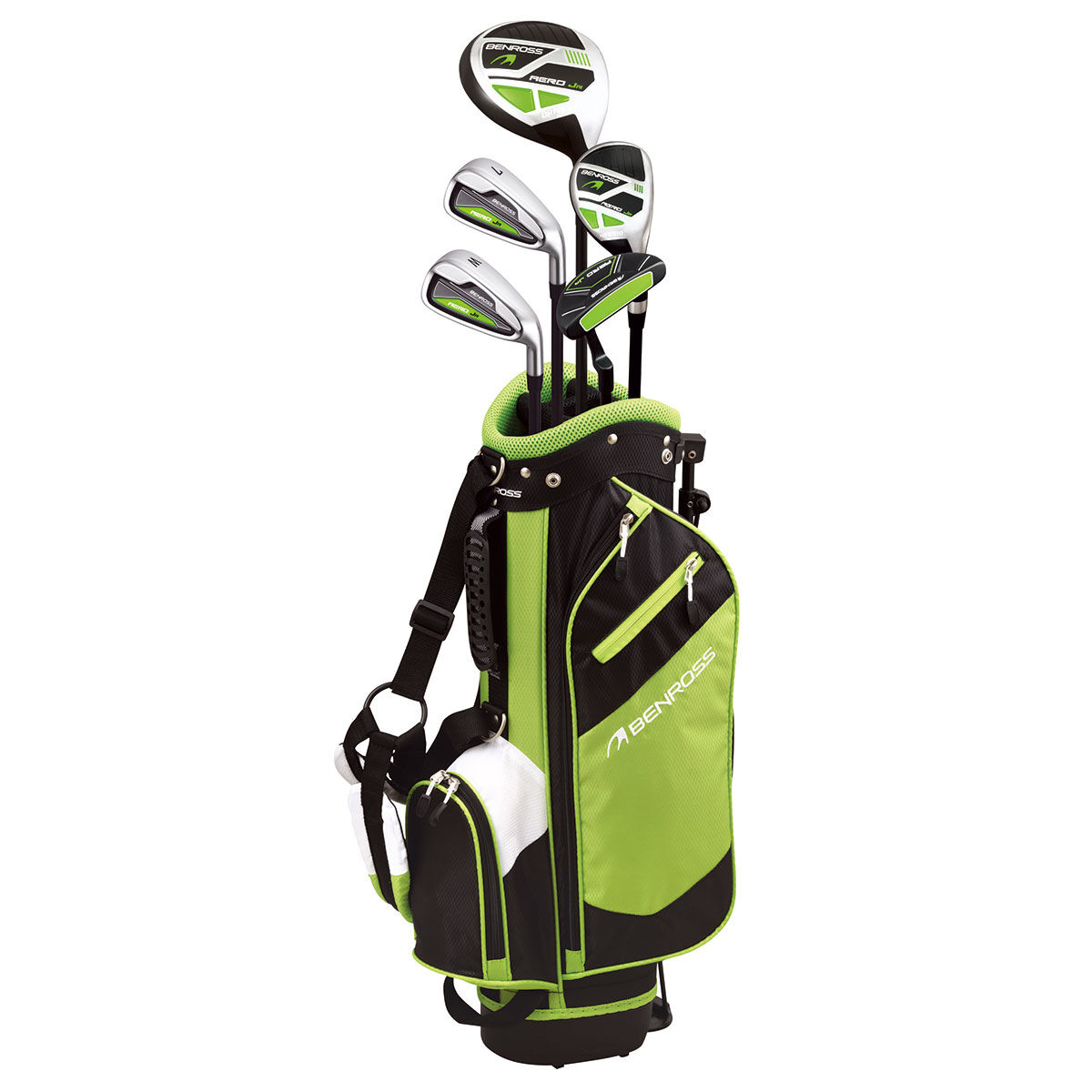 Benross Green Lightweight Aero 49 - 55” Junior Right Hand Golf Package Set, Size: 49-55"  | American Golf von Benross