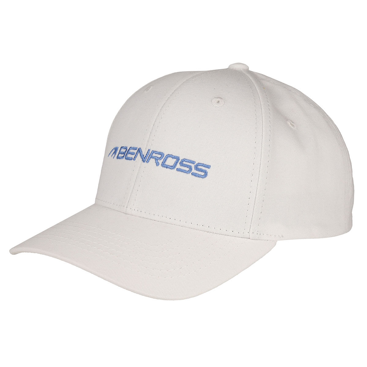 Benross Womens Core Logo Golf Cap, Female, White/baby blue, One size | American Golf von Benross