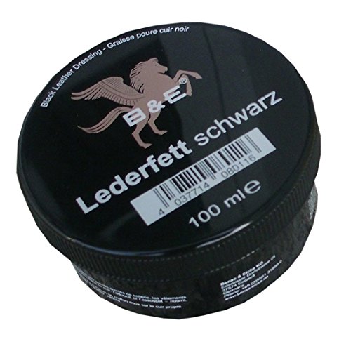 Bense u. Eicke B & E Lederfett schwarz, 100 ml für Cabrio-Verdeck, Ledercombi,Ledercouch, Schuhe, Handtaschen, Sättel und alle Glattleder Arten von Bense & Eicke