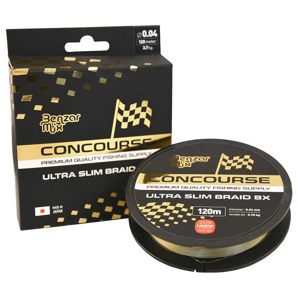 Benzar Mix Concourse Ultra Slim 120 M Braided Line Golden 0.060 mm von Benzar Mix