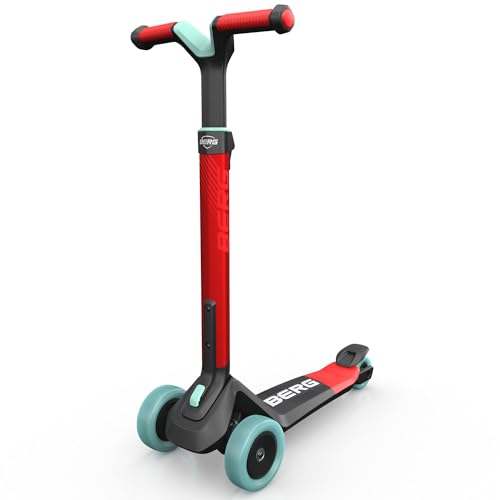 BERG Nexo Foldable Kinderroller | Scooter | Klappbar, sicher & mitwachsend | Höhenverstellbar von 67-83cm | Kinderscooter | Ergonomische Bremse | Lehnensteuerung | Für Kinder von 2-12 Jahren | Mint von Berg