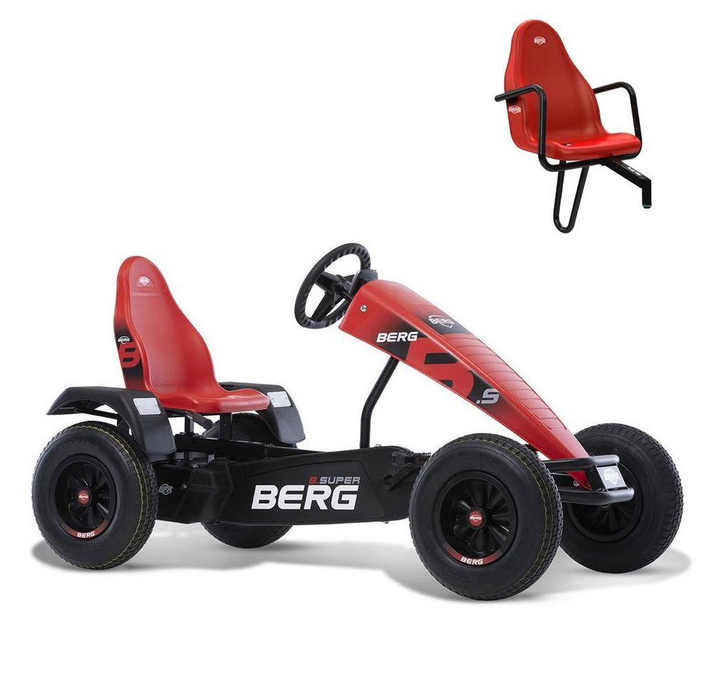 Berg Go-Kart BERG Gokart XXL B. Super Red E-Motor Hybrid rot E-BFR inkl. Soziussitz von Berg