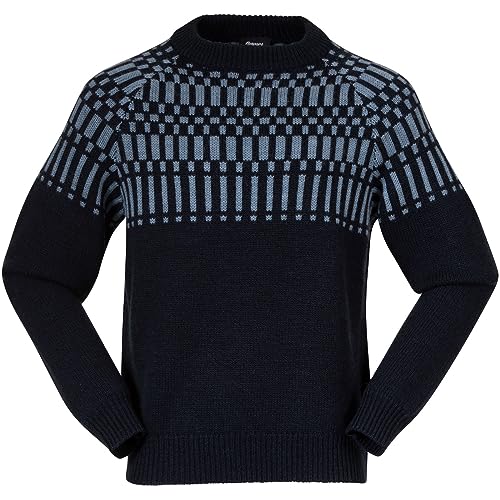 Bergans Herren Nordmarka Merino Pullover, Navy Blue-Husky Blue, M von Bergans