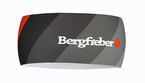 Bergfieber Damen HB-DO BF Stirnband, Schwarz/Grau (Black/Gray/Red), One Size von Bergfieber