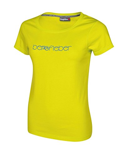 Bergfieber Damen Logo T-Shirt, gelb, M von Bergfieber