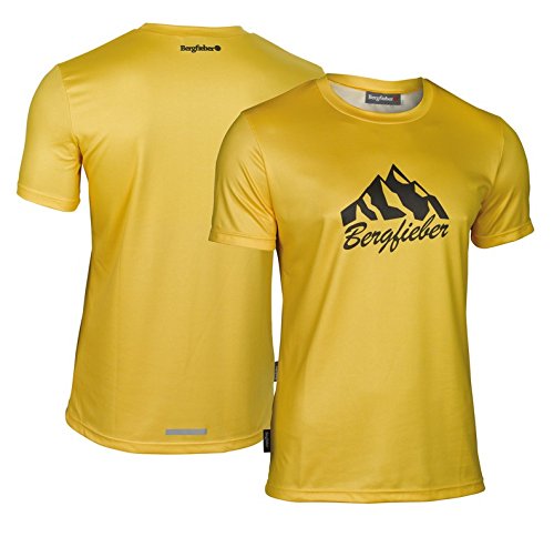 Bergfieber Herren Bernina Multisportshirt, gelb, S von Bergfieber