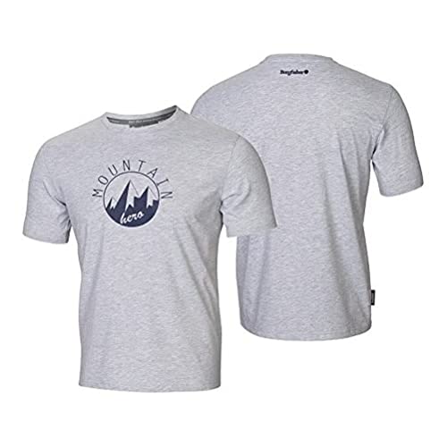 Bergfieber Herren MTN`Hero T-Shirt, grau melliert, XL von Bergfieber