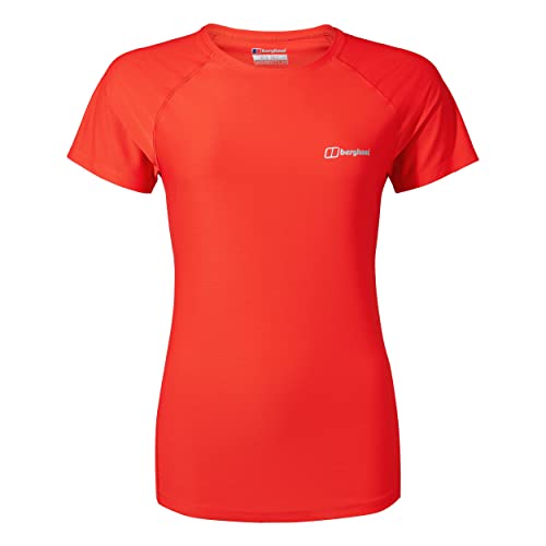 Berghaus Damen 24/7 Kurzärmeliges Crew Tech Baselayer T-Shirt, Orange, 42 EU von Berghaus