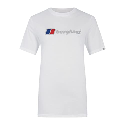 Berghaus Damen Boyfriend Big Classic Kurzärmeliges T-Shirt, Weiß, 38 EU von Berghaus