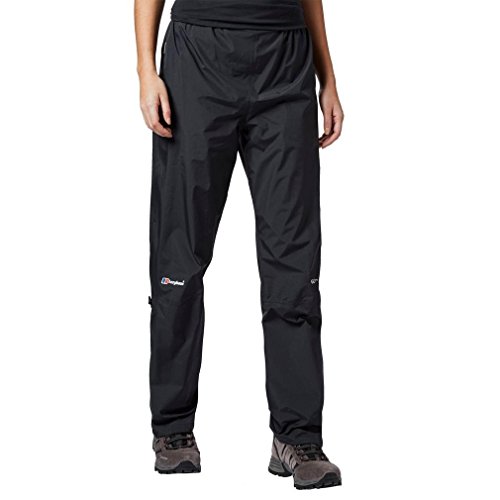 Berghaus Damen Paclite Gore-Tex wasserdichte Überhose, leicht, langlebig, umweltfreundlich, Schwarz, XL von Berghaus