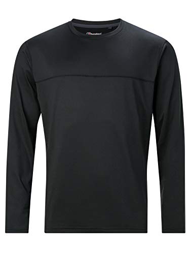 berghaus Damen Voyager Base Layer Long Sleeve T-Shirt, schwarz/schwarz, L von Berghaus