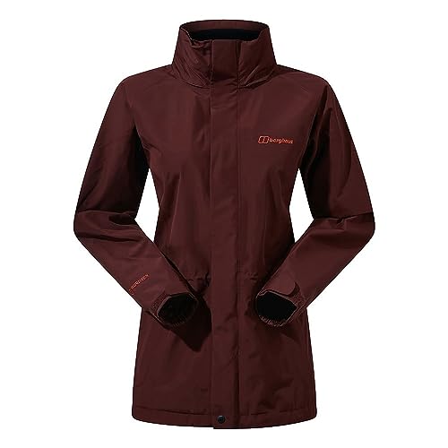 Berghaus Glissade InterActive Waterproof Jacke für Damen, Burgunderrotes Rehkitz, 38 von Berghaus