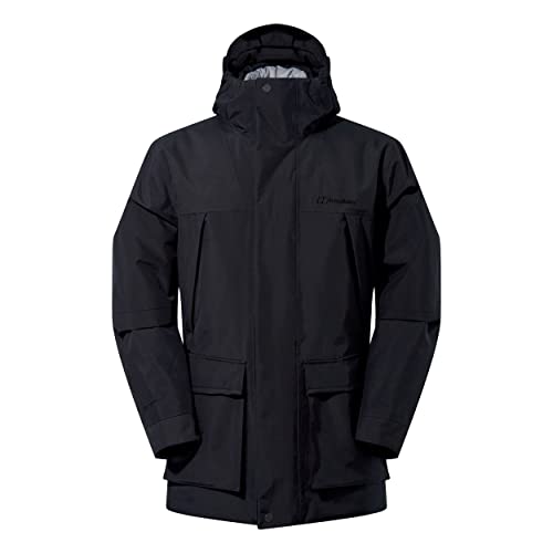 Berghaus Herren Breccan Wasserdichte Hydrosoft Parka-Jacke - Schwarz - M von Berghaus