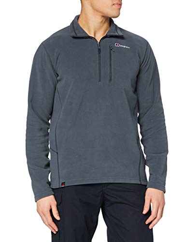 Berghaus Herren Prism Micro Polartec Half Zip Fleece Sweater - Dark Grau - XL von Berghaus