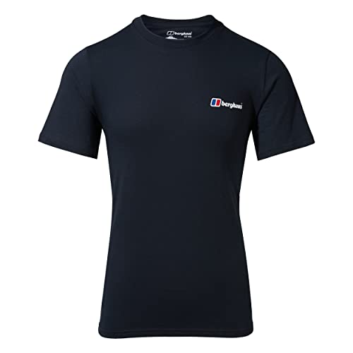 Berghaus Herren Baumwolle-klassischer Logo Kurzarm-T-Shirt - Schwarz - XL von Berghaus