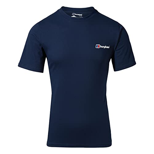 Berghaus Herren Baumwolle-klassischer Logo Kurzarm-T-Shirt - Dark Blau - S von Berghaus