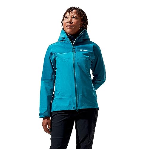 Berghaus Highland Storm 3L Waterproof Jacke für Damen, Dschungel-Jewel/Deep Ocean, 40 von Berghaus