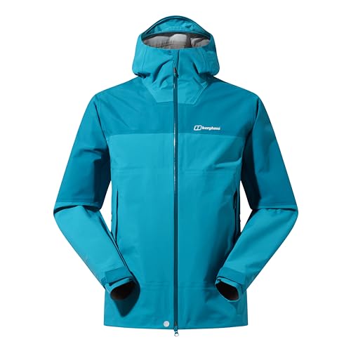 Berghaus Highland Storm 3L Waterproof Jacke für Herren, Dschungel-Jewel/Deep Ocean, L von Berghaus