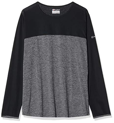 Berghaus UK Voyager Damen-T-Shirt, kurzärmelig 3XL Carbon Marl/Jet Black von Berghaus