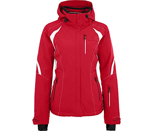 Bergson SNOWTASTIC | Damen Skijacke, wattiert, 20000mm Wassersäule, Chinese red [104], 38 - Damen von Bergson