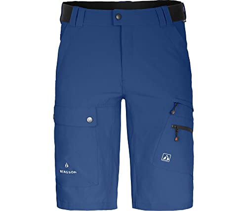 Bergson FROSLEV Comfort Bermuda | Herren Wandershorts, recycelt, elastisch, 8 Taschen, Monaco Blue [399], 56 - Herren von Bergson