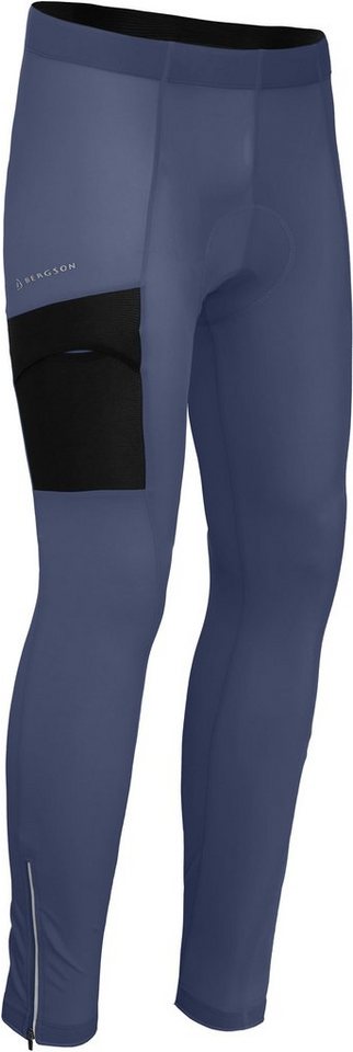 Bergson Fahrradhose KEMI COMFORT (mit Sitzpolster) Herren Fahrradhose, bielastisch, tight, Normalgrößen, indigo blau von Bergson