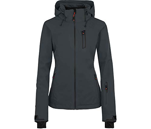 Bergson Nice Light | Damen Skijacke & Outdoorjacke, gefüttert, 20000 mm Wassersäule, Ebony [949], 18 - Damen von Bergson