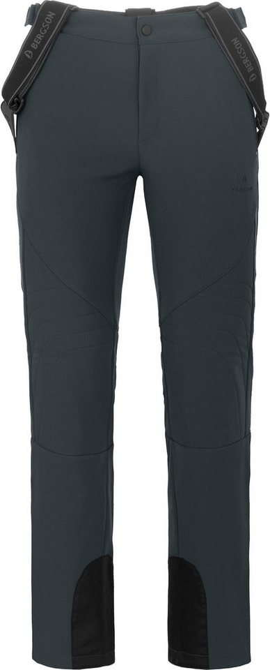 Bergson Skihose JUMPER Herren Softshell Skihose, winddicht, elastisch, Langgrößen, dunkel gr von Bergson