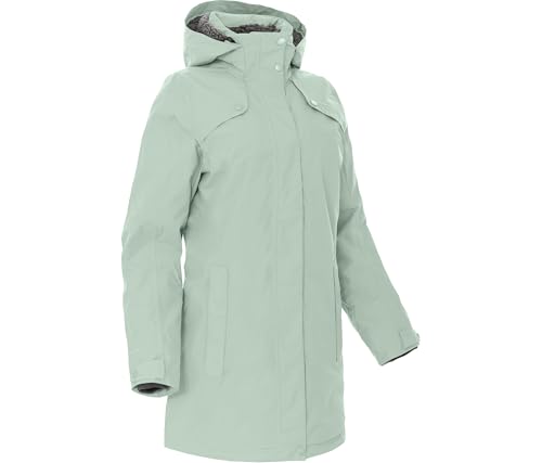 Bergson TORNIO | Damen Wintermantel, Teddy Futter, warm wattiert, 20000 mm Wassersäule, Luscious Moss [230], 40 - Damen von Bergson