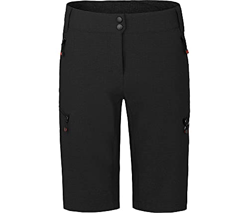 Bergson Vina Bermuda | Damen Radshorts (mit gepolsterter Innenhose), robust, elastisch, Black [900], 38 - Damen von Bergson