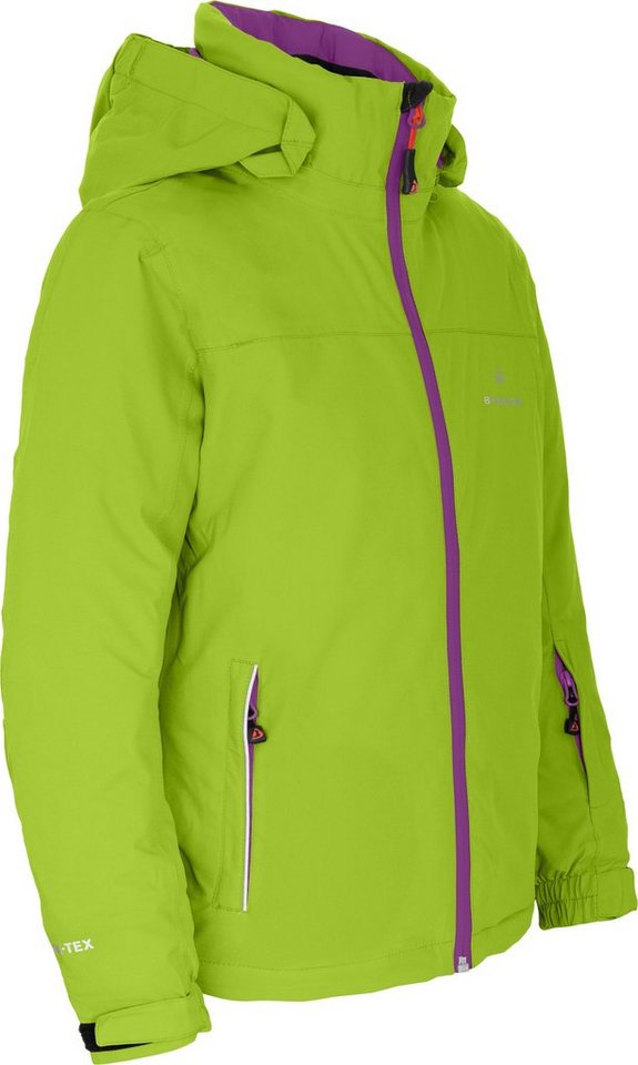 Bergson Winterjacke LURA Kinder Skijacke, wattiert, 20000 mm Wassersäule, Normalgrößen, lime g von Bergson