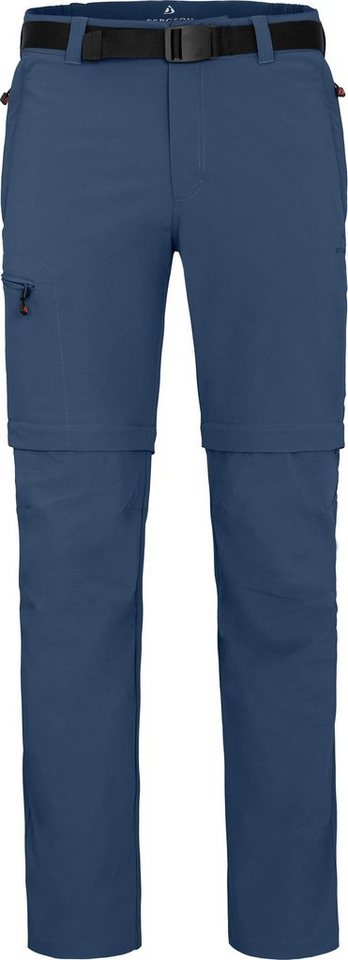 Bergson Zip-off-Hose BAKER ZIPP-Off Herren Wanderhose, vielseitig, pflegeleicht, Normalgrößen, enzian blau von Bergson