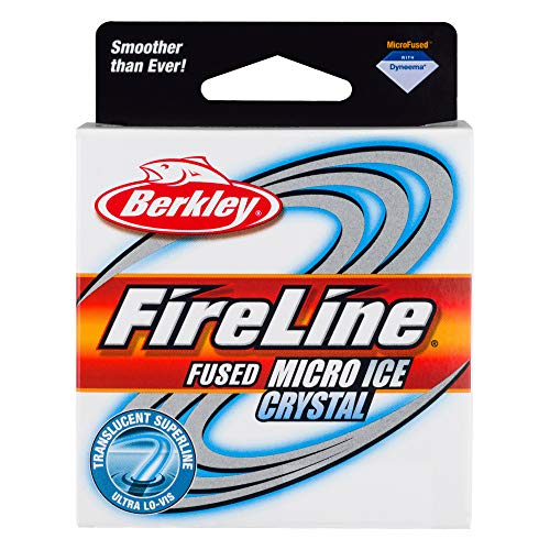 Berkley Fireline Micro Ice Fused Original Angelschnur (6/0,9 kg, Kristall) von Berkley