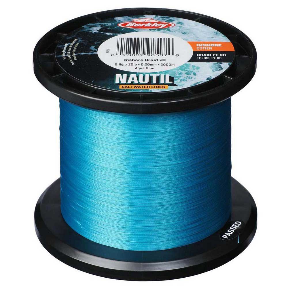 Berkley Nautil Inshore X8 150 M Braided Line Blau 0.140 mm von Berkley