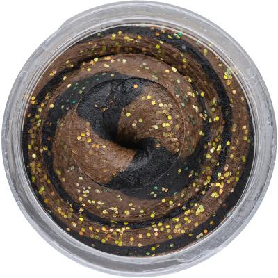 Berkley PowerBait Natural Glitter Trout Bait BLACK BROWN 50g Anise von Berkley