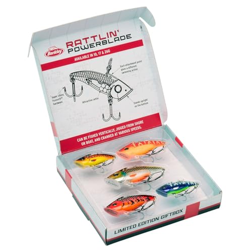 Berkley Rattling PowerBlade Gift Box Limited Edition - Geschenkbox, Metallköder zum Spinnfischen, Geschenk für Angler von Berkley