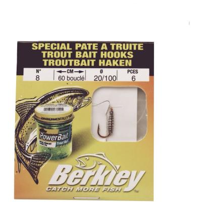 Berkley Trout Bait Hooks - 0.20 Size 8 von Berkley