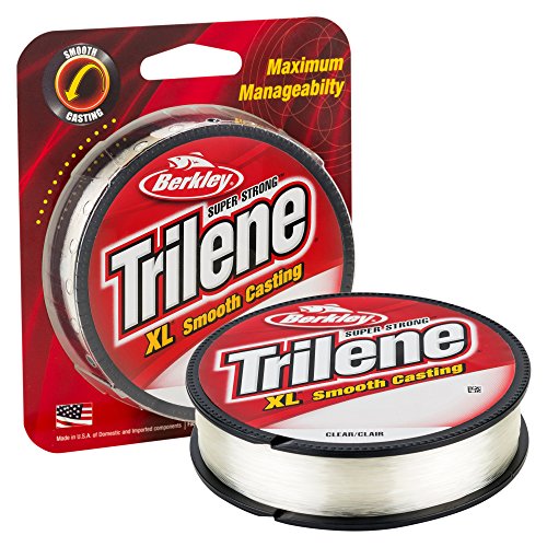 Berkley Unisex – Erwachsene XLFS12-15 Trilene XL Monofile Angelschnur, 5,4 kg, 300 m (Verpackung kann variieren), Transparent, 300yd | 274m von Berkley