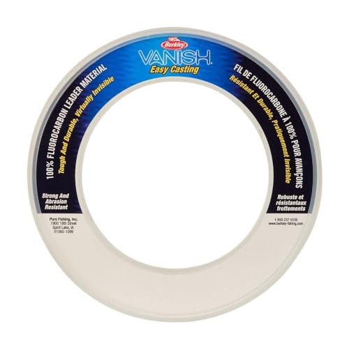 Berkley Vanish Fluorocarbon Vorfach Material Rollen, farblos, 30 Yd Spool, Pound Test 30 von Berkley