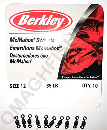 Berkley Wirbel MC Mahon SWIVELS - by 10, Black, N°12, 35 von Berkley