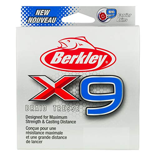 Berkley X9 Geflochtene Schnur, 12.1kg| 328yd | 300m, Weiß Crystal von Berkley
