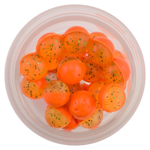 BERKLEY Pefmg-cgfo PowerBait Power Eggs Floating, Clear Green-FL Orange/Knoblauch, 5 oz Small Jar von Berkley