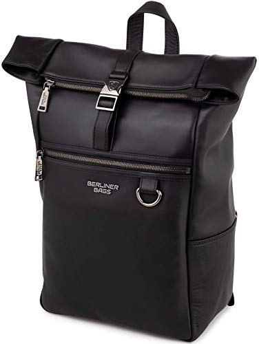 Berliner Bags Premium Rucksack Harlem aus Leder Kurierrucksack 14 Zoll von Berliner Bags
