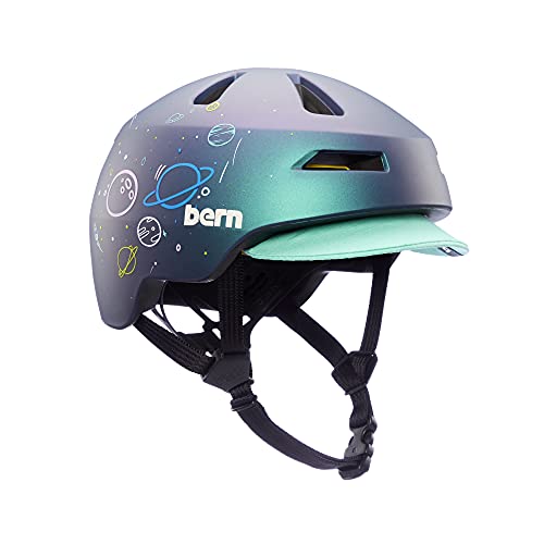 Bern Jugendliche, Unisex Nino 2.0 Helm, Metallic Space Splat, M von Bern