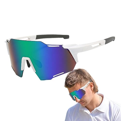 Brille - Sportbrille - Rennrad Brille - Sportsonnenbrillen - Laufbrille - Sonnenbrille Mountainbike - Polarisierte Fahrradbrille | Für Radbrille Radfahren Brille Mountainbike Sonnenbrille von Besreey