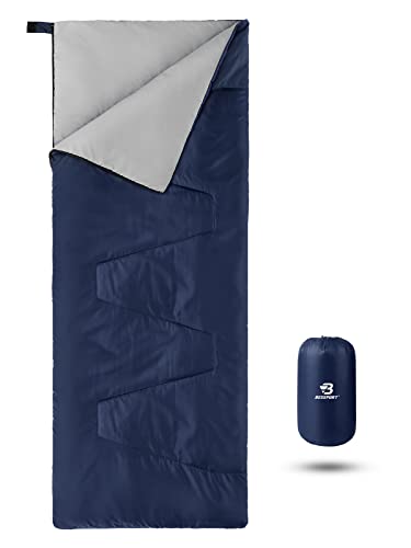 Bessport Ultraleicht(900g) Schlafsack kleines packmaß sommerschlafsack für Camping Festival Outdoor und Indoor nutzbar (Blau) von Bessport